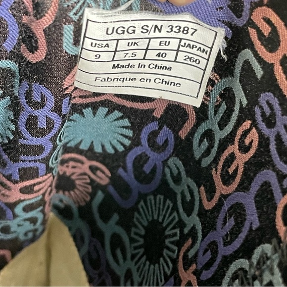 UGG Boots Classic Buttons Black Suede 9 - Picture 8 of 14